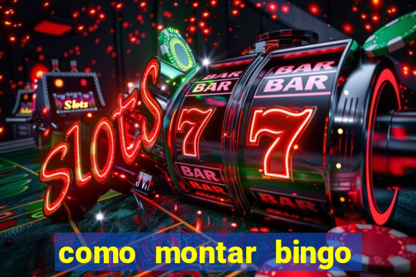 como montar bingo brinquedos toia